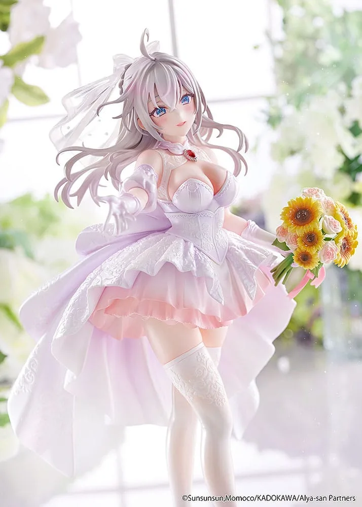 Alya Sometimes Hides Her Feelings in Russian Statue 1/7 Alisa Mikhailovna Kujou Wedding Dress Ver. 24 cm by Kadokawa - Alya Sometimes Hides Her Feelings in Russian