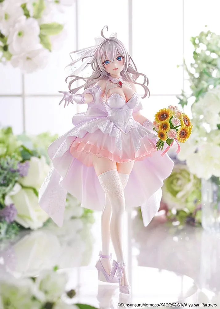 Alya Sometimes Hides Her Feelings in Russian Statue 1/7 Alisa Mikhailovna Kujou Wedding Dress Ver. 24 cm by Kadokawa - Alya Sometimes Hides Her Feelings in Russian