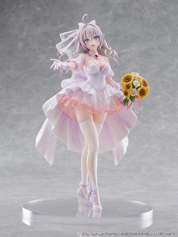 Alya Sometimes Hides Her Feelings in Russian Statue 1/7 Alisa Mikhailovna Kujou Wedding Dress Ver. 24 cm by Kadokawa - Alya Sometimes Hides Her Feelings in Russian