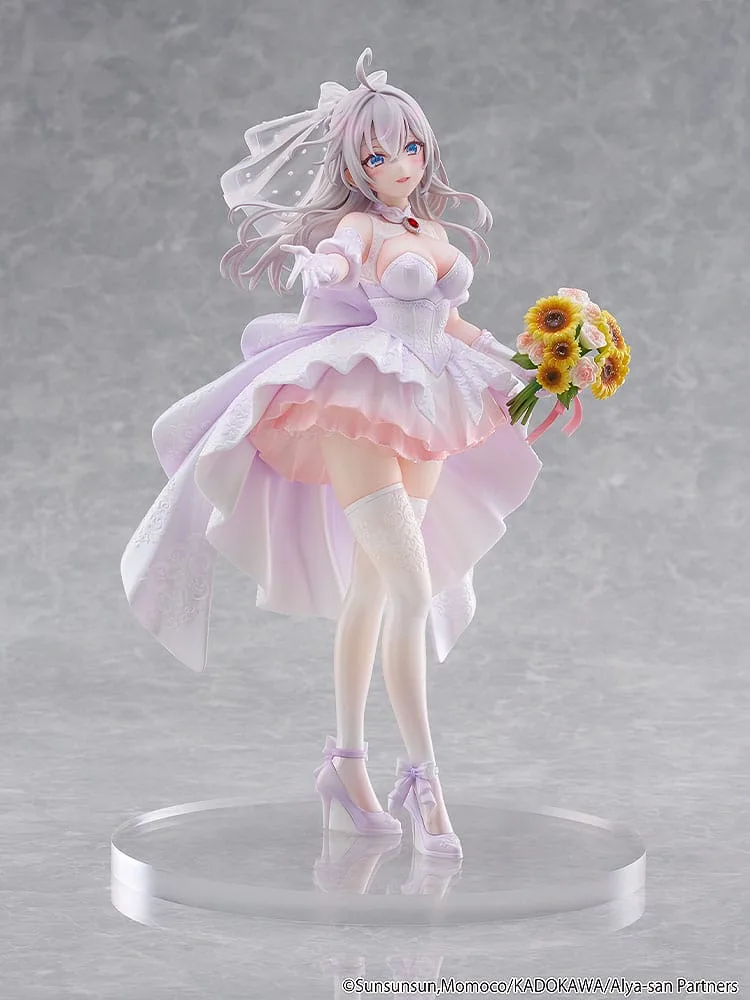 Alya Sometimes Hides Her Feelings in Russian Statue 1/7 Alisa Mikhailovna Kujou Wedding Dress Ver. 24 cm by Kadokawa - Alya Sometimes Hides Her Feelings in Russian
