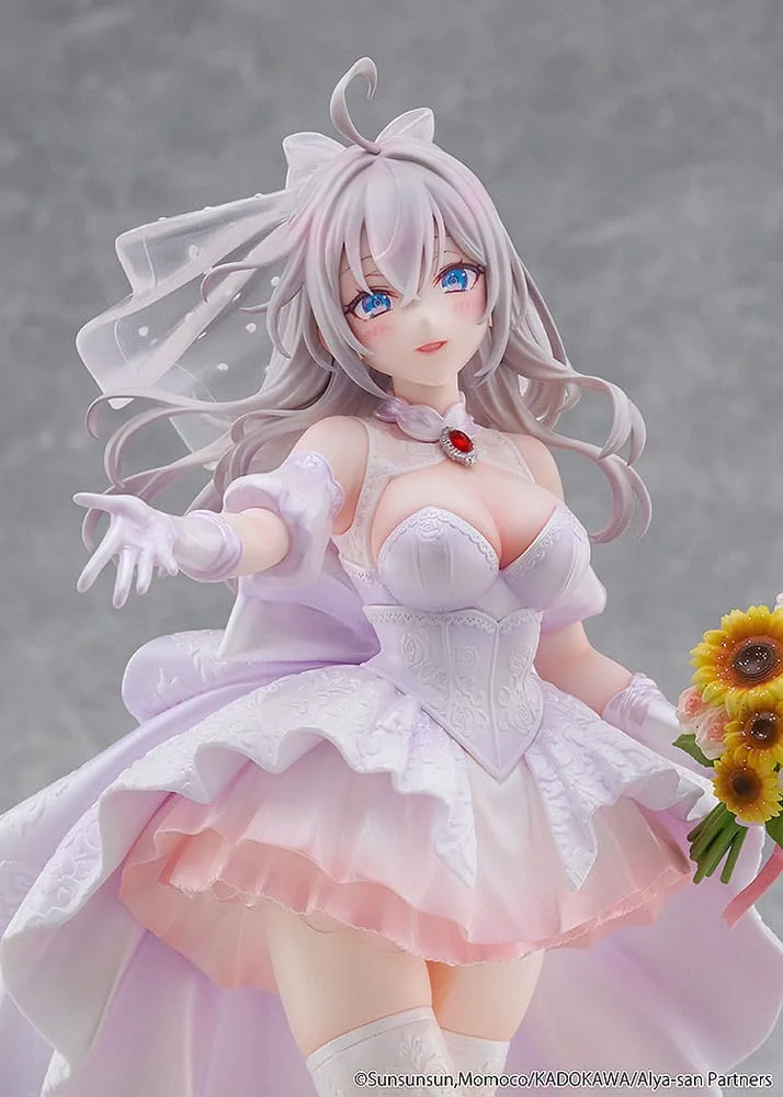 Alya Sometimes Hides Her Feelings in Russian Statue 1/7 Alisa Mikhailovna Kujou Wedding Dress Ver. 24 cm by Kadokawa - Alya Sometimes Hides Her Feelings in Russian
