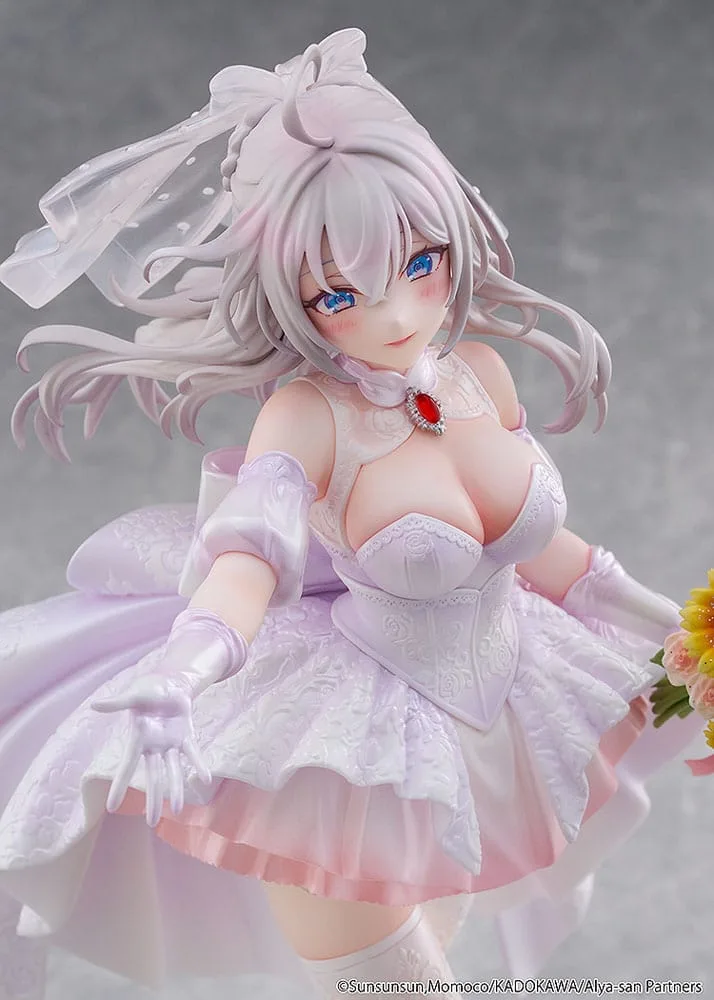 Alya Sometimes Hides Her Feelings in Russian Statue 1/7 Alisa Mikhailovna Kujou Wedding Dress Ver. 24 cm by Kadokawa - Alya Sometimes Hides Her Feelings in Russian