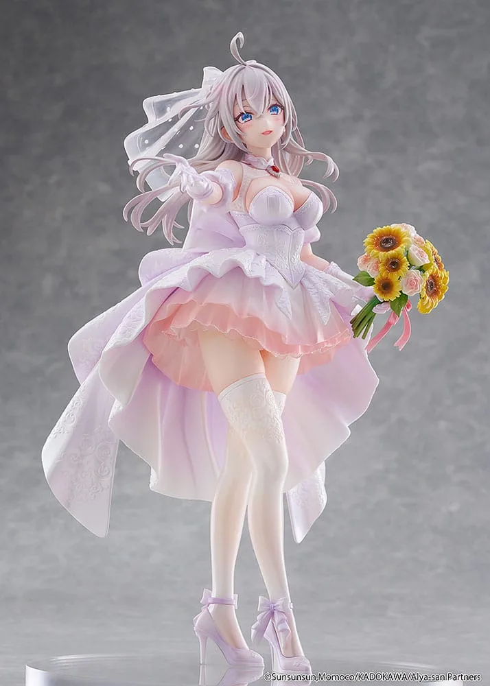Alya Sometimes Hides Her Feelings in Russian Statue 1/7 Alisa Mikhailovna Kujou Wedding Dress Ver. 24 cm by Kadokawa - Alya Sometimes Hides Her Feelings in Russian