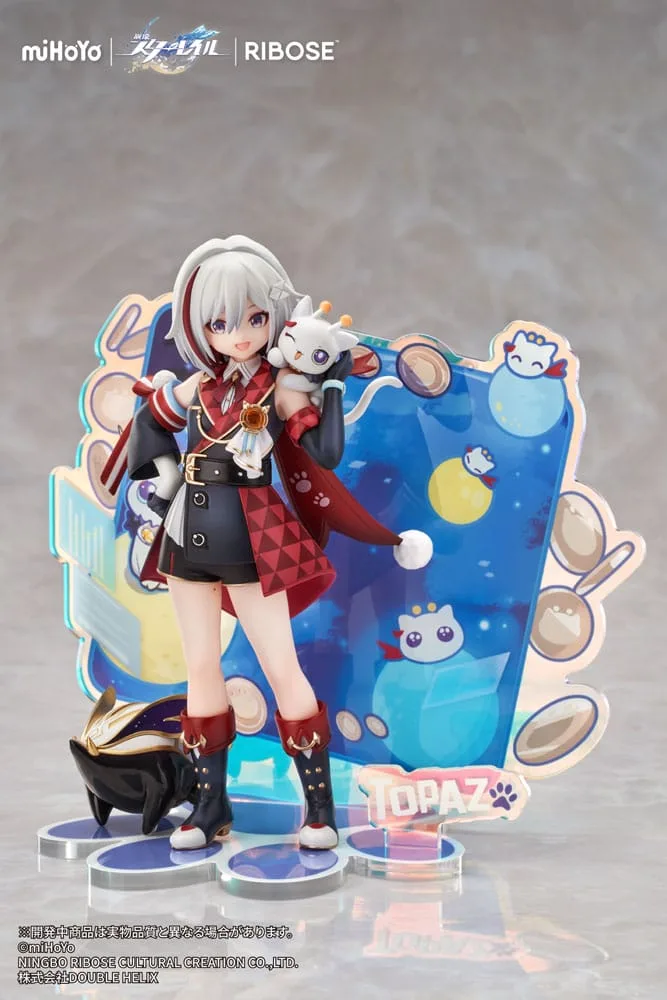 Honkai: Star Rail Rise Up Chibineko Series PVC Statue Topaz & Numby Ver. 18 cm by Ribose - Honkai