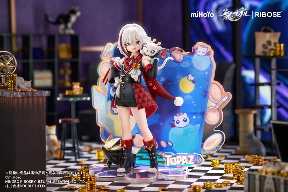 Honkai: Star Rail Rise Up Chibineko Series PVC Statue Topaz & Numby Ver. 18 cm by Ribose - Honkai