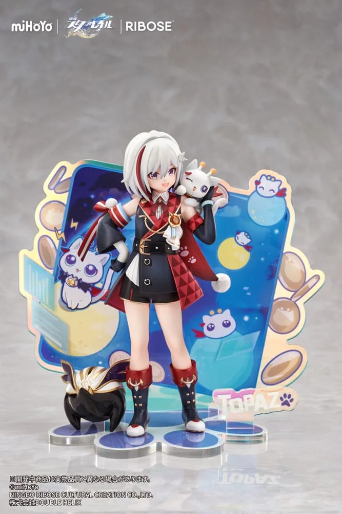 Honkai: Star Rail Rise Up Chibineko Series PVC Statue Topaz & Numby Ver. 18 cm by Ribose - Honkai