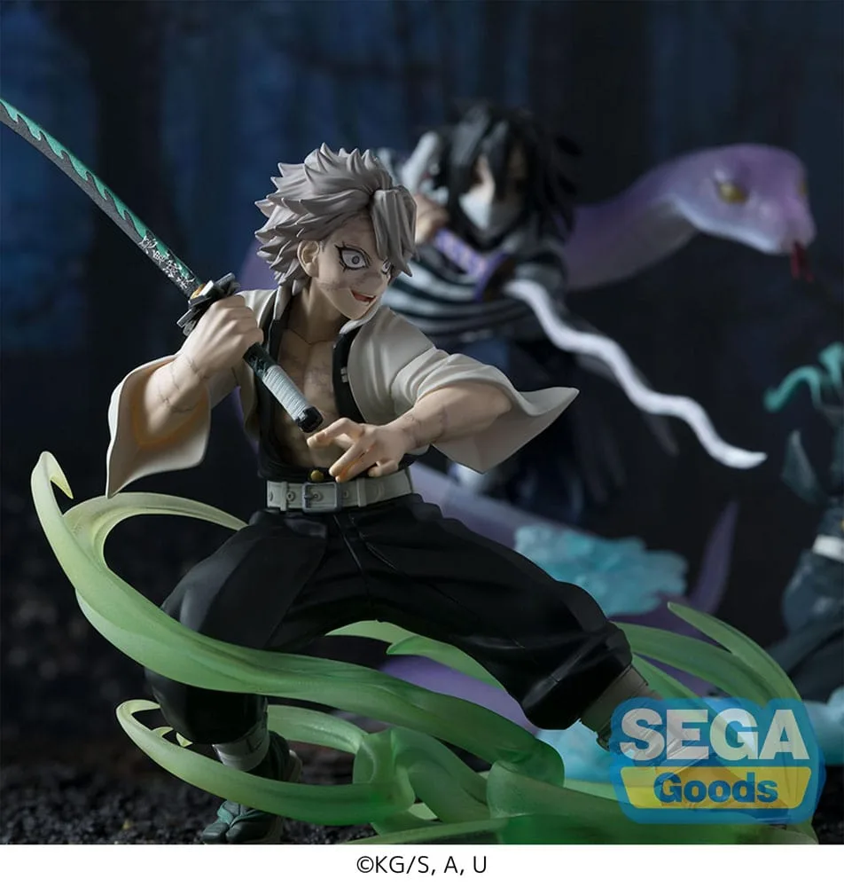 Demon Slayer: Kimetsu no Yaiba Xross Link Anime PVC Statue Sanemi Shinazugawa Hashira Training Arc 12 cm by Sega - Demon Slayer