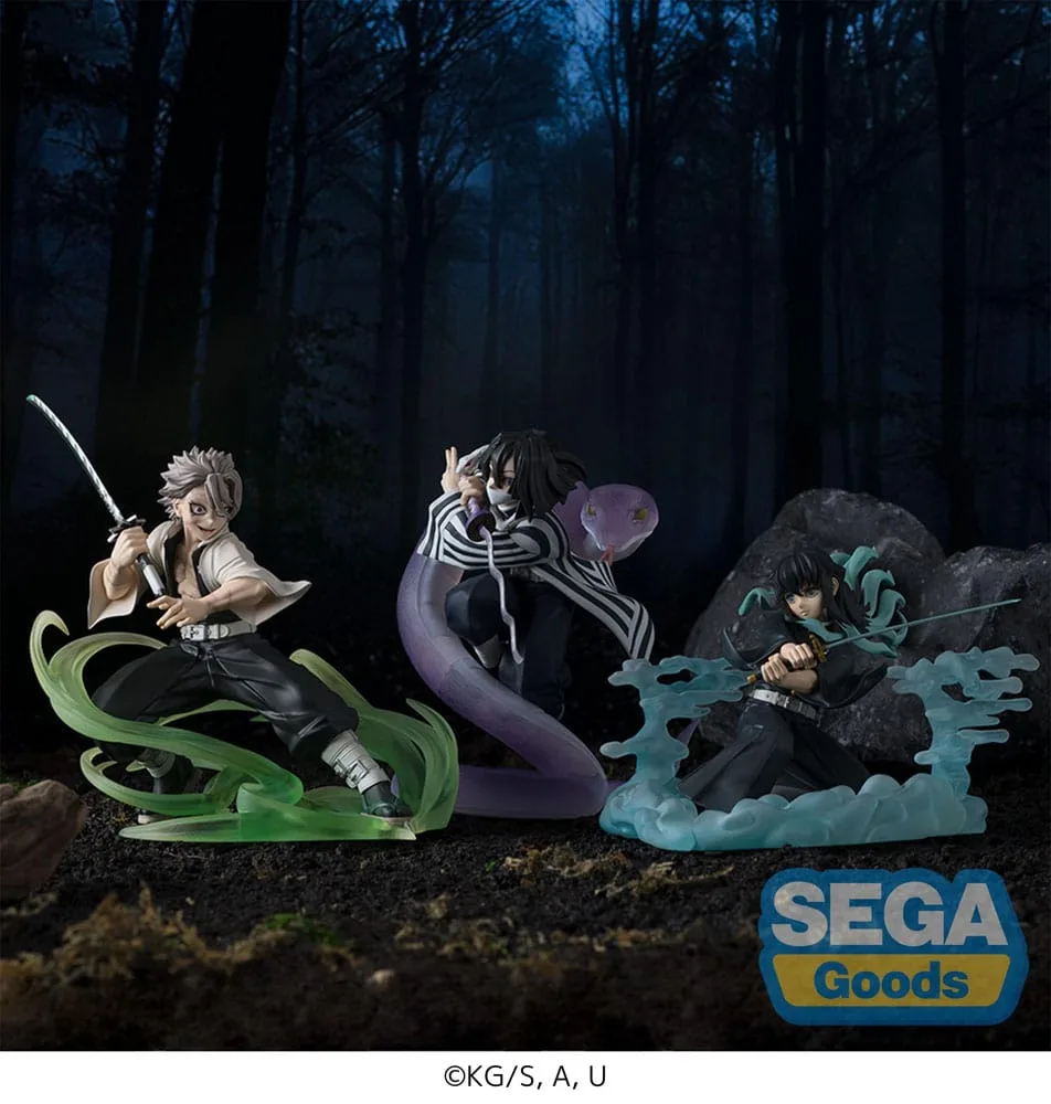 Demon Slayer: Kimetsu no Yaiba Xross Link Anime PVC Statue Sanemi Shinazugawa Hashira Training Arc 12 cm by Sega - Demon Slayer