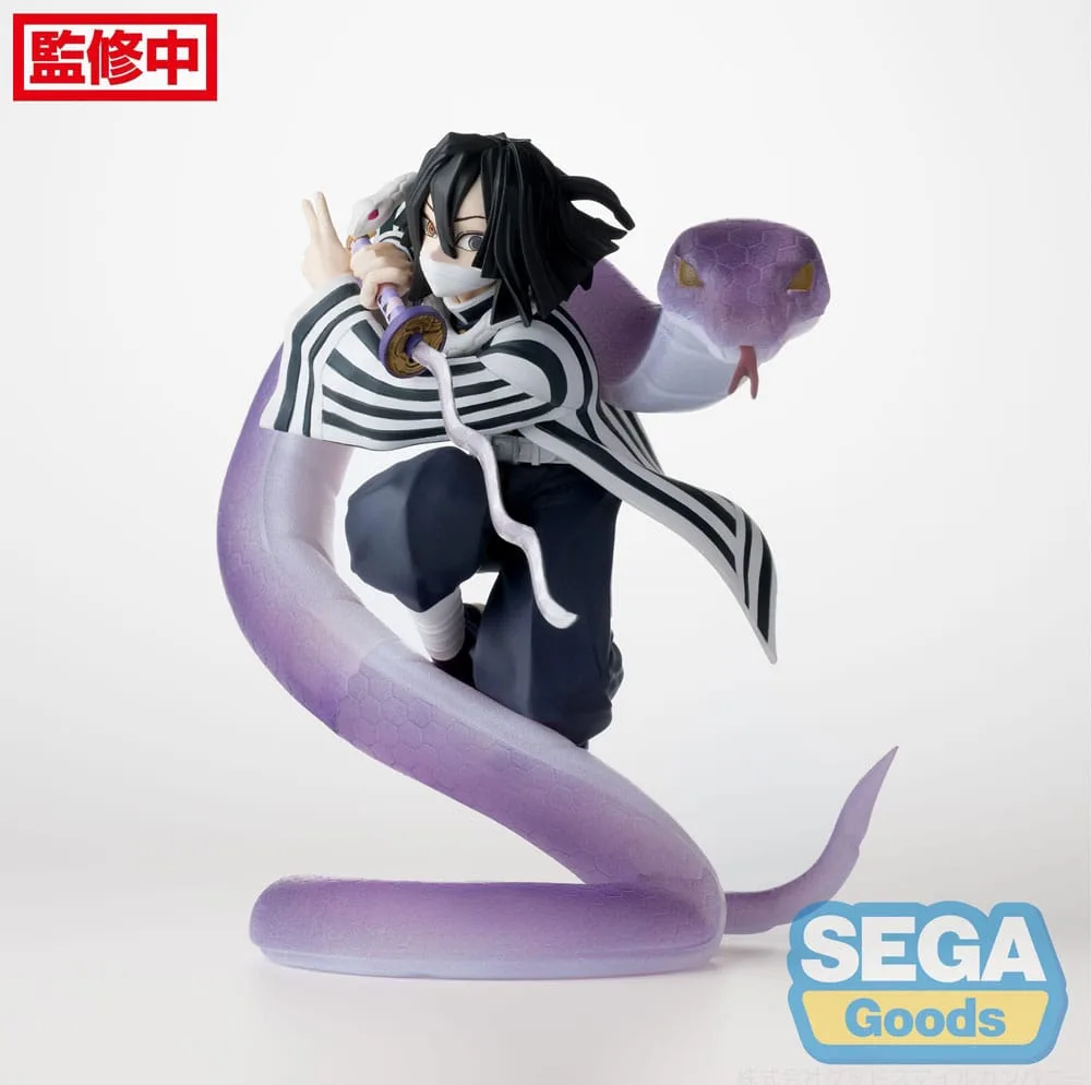 Demon Slayer: Kimetsu no Yaiba Xross Link Anime PVC Statue Obanai Iguro Hashira Training Arc 14 cm by Sega - Demon Slayer