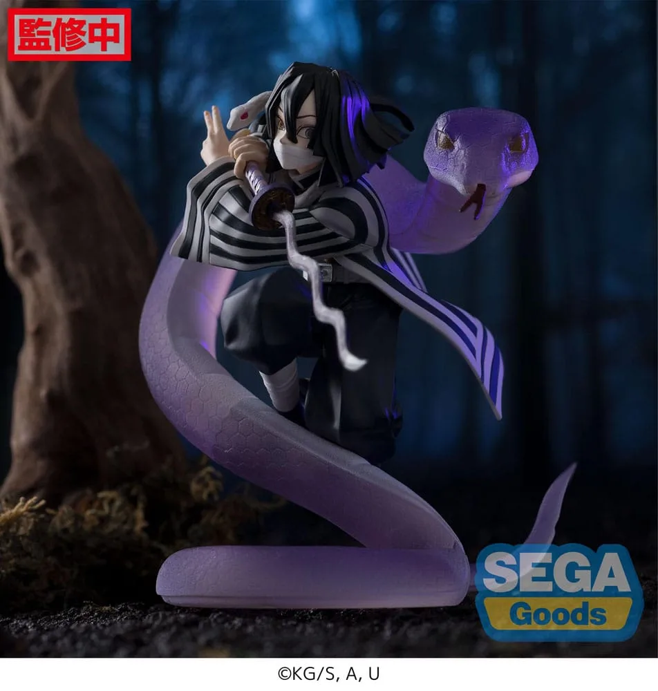 Demon Slayer: Kimetsu no Yaiba Xross Link Anime PVC Statue Obanai Iguro Hashira Training Arc 14 cm by Sega - Demon Slayer