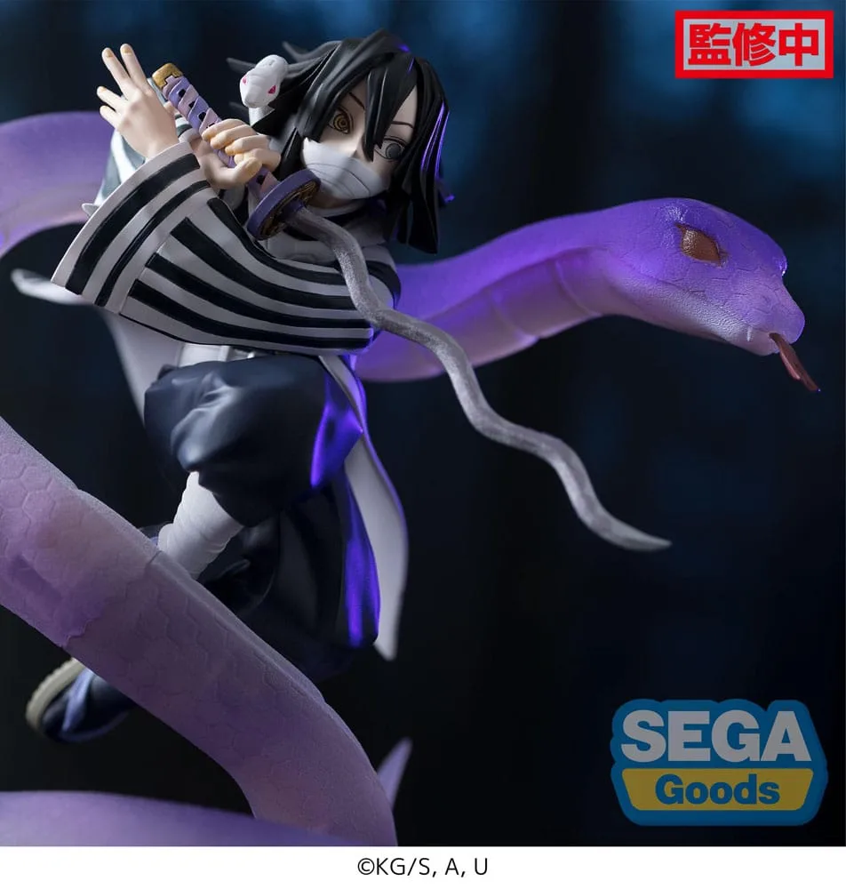 Demon Slayer: Kimetsu no Yaiba Xross Link Anime PVC Statue Obanai Iguro Hashira Training Arc 14 cm by Sega - Demon Slayer