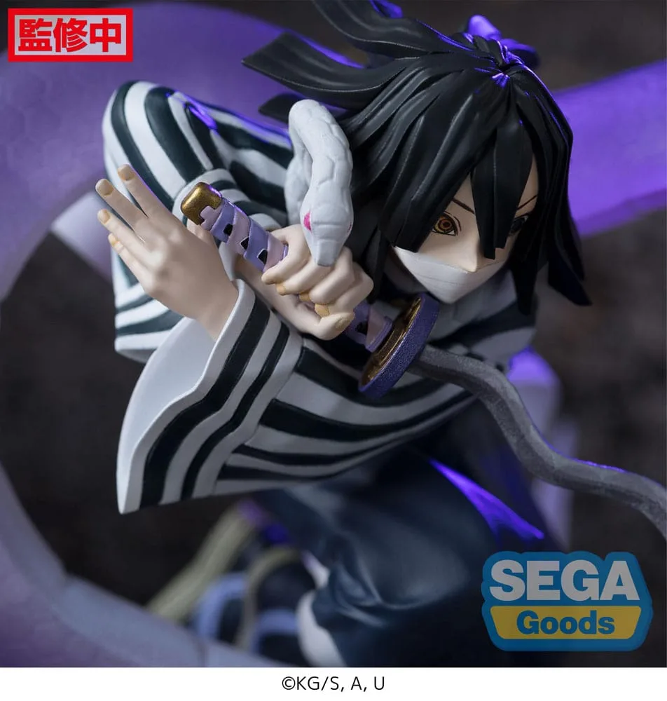 Demon Slayer: Kimetsu no Yaiba Xross Link Anime PVC Statue Obanai Iguro Hashira Training Arc 14 cm by Sega - Demon Slayer