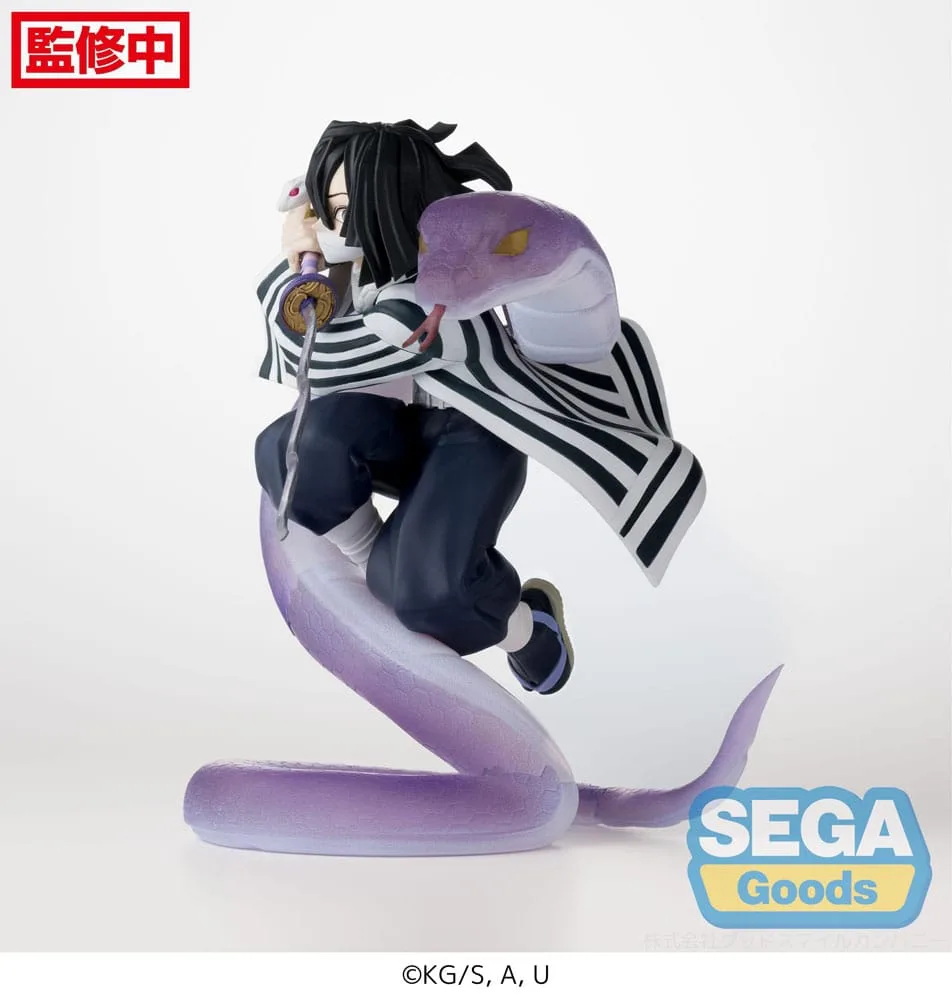 Demon Slayer: Kimetsu no Yaiba Xross Link Anime PVC Statue Obanai Iguro Hashira Training Arc 14 cm by Sega - Demon Slayer