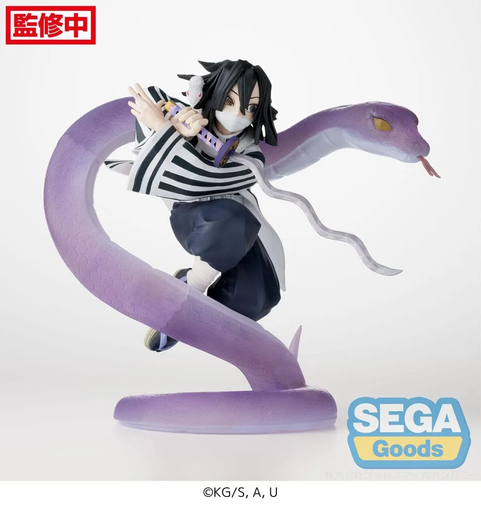 Demon Slayer: Kimetsu no Yaiba Xross Link Anime PVC Statue Obanai Iguro Hashira Training Arc 14 cm by Sega - Demon Slayer