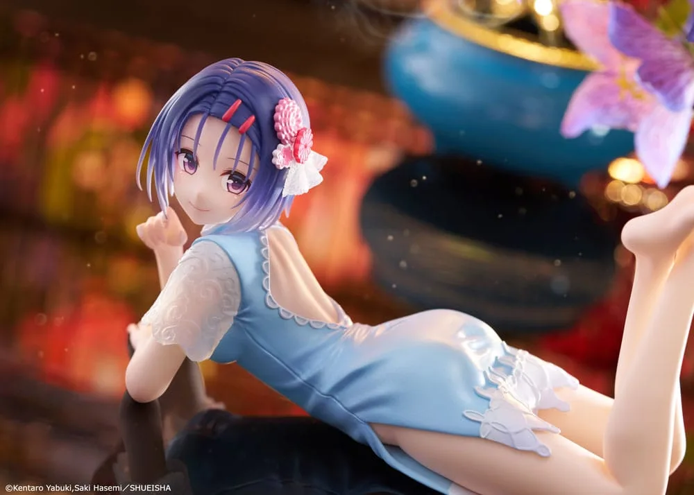 To Love-Ru Darkness PVC Statue Desktop Cute Figure Haruna Sairenji (China Dress Ver.) 13 cm by Taito Prize - To Love-Ru