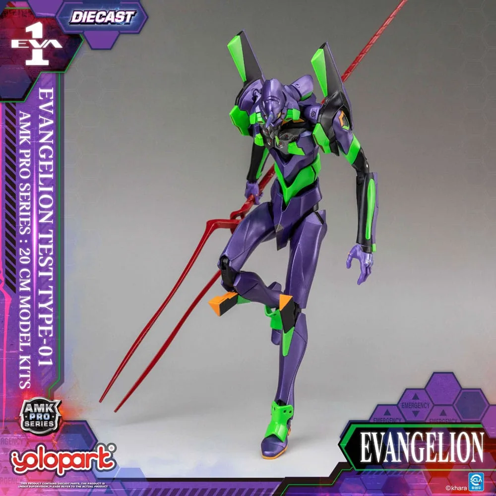 Neon Genesis Evangelion AMK Pro Series Plastic Model Kit Eva-01 Test Type 20 cm by Yolopark - Evangelion