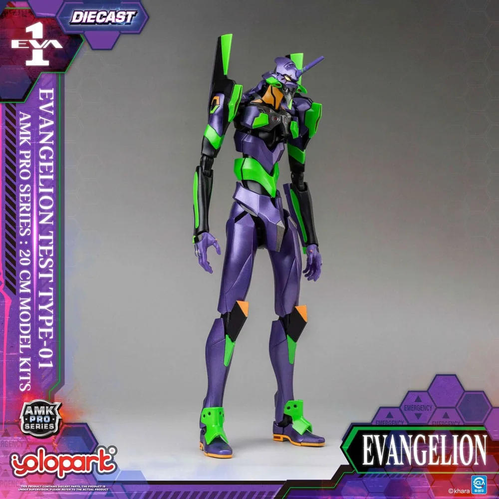 Neon Genesis Evangelion AMK Pro Series Plastic Model Kit Eva-01 Test Type 20 cm by Yolopark - Evangelion