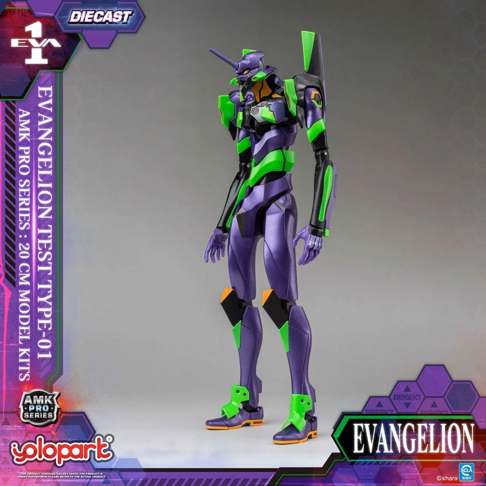 Neon Genesis Evangelion AMK Pro Series Plastic Model Kit Eva-01 Test Type 20 cm by Yolopark - Evangelion