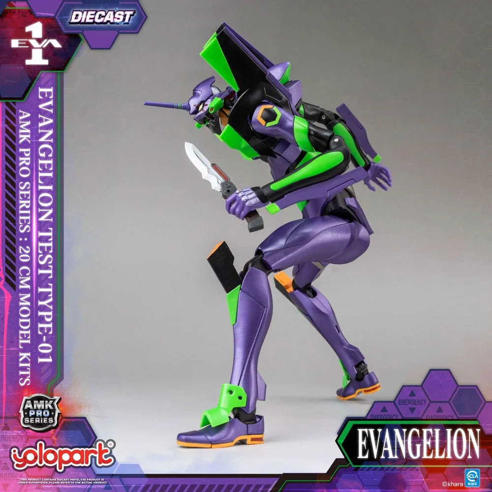 Neon Genesis Evangelion AMK Pro Series Plastic Model Kit Eva-01 Test Type 20 cm by Yolopark - Evangelion