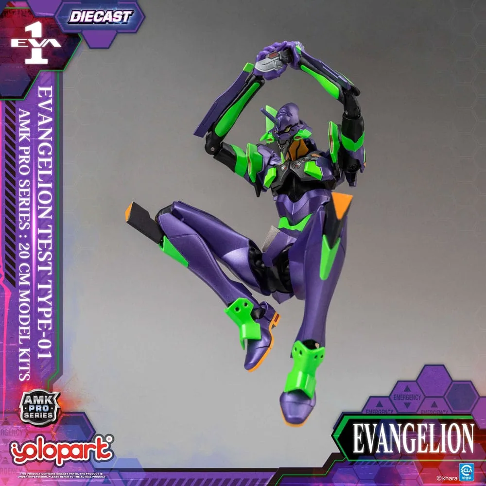 Neon Genesis Evangelion AMK Pro Series Plastic Model Kit Eva-01 Test Type 20 cm by Yolopark - Evangelion