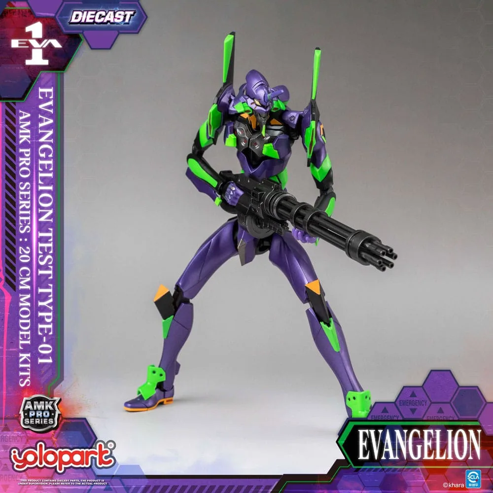 Neon Genesis Evangelion AMK Pro Series Plastic Model Kit Eva-01 Test Type 20 cm by Yolopark - Evangelion
