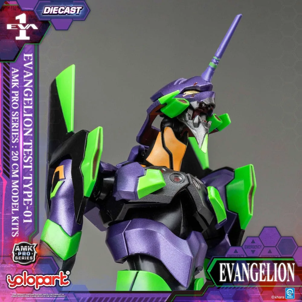 Neon Genesis Evangelion AMK Pro Series Plastic Model Kit Eva-01 Test Type 20 cm by Yolopark - Evangelion