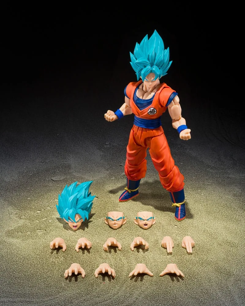 Dragon Ball Super S.H.Figuarts Action Figure Super Saiyan God Super Son Guko (Blue power transcending Limits) 15 cm by Bandai Tamashii Nations - Dragon Ball