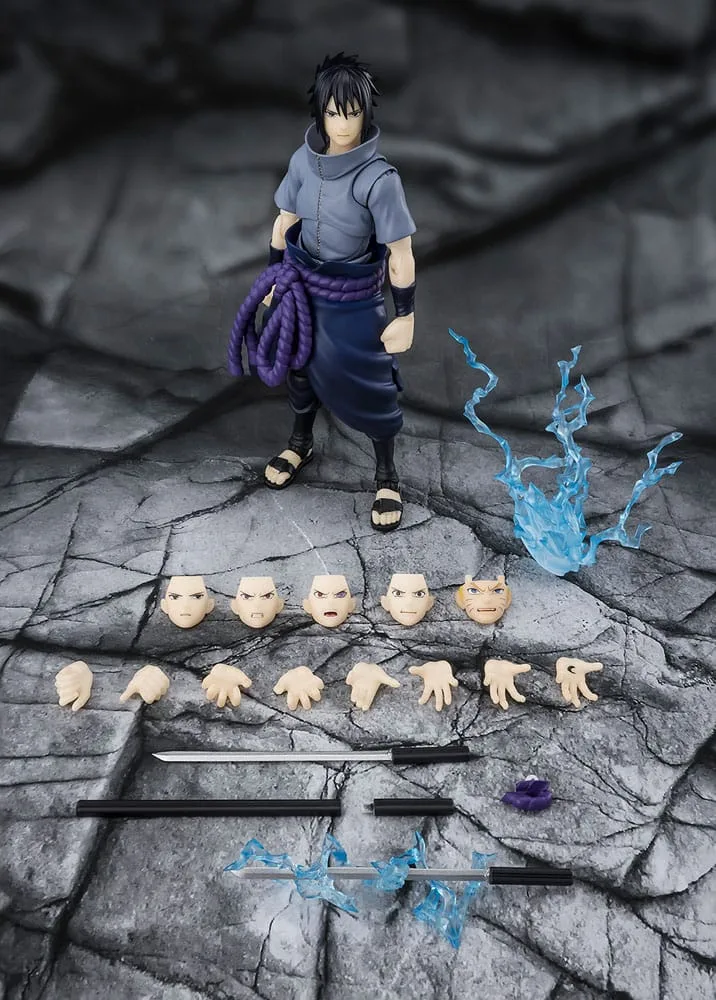 Naruto S.H.Figuarts Action Figure Sasuke Uchiha Solitary Shinobi 15 cm by Bandai Tamashii Nations - Naruto