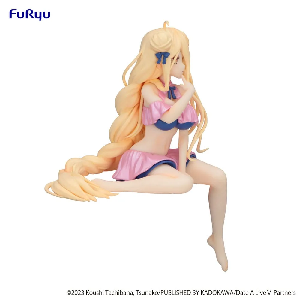 Date A Live V Noodle Stopper PVC Statue Mukuro Hoshimiya Swimsuit Pastel Pink Color Ver. 13 cm by Furyu - Date A Live