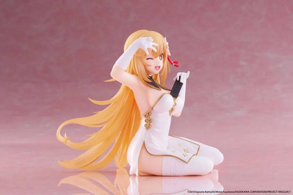 A Certain Scientific Railgun PVC Statue Desktop Cute Figure Misaki Shokuho Chinese Dress Ver. 13 cm by Taito Prize - A Certain Scientific