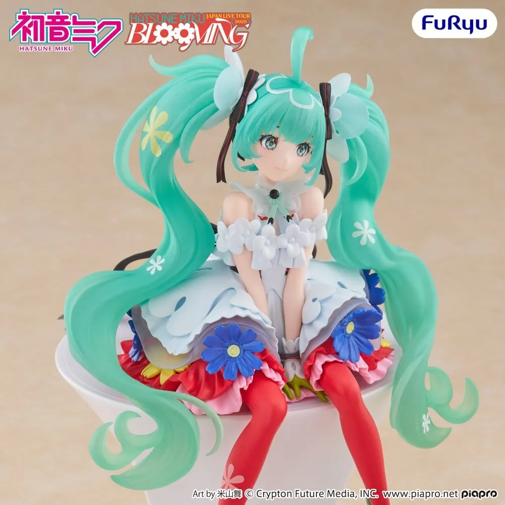 Hatsune Miku Noodle Stopper PVC Statue Hatsune Miku Japan Live Tour 2025 Blooming 14 cm by Furyu - Hatsune Miku