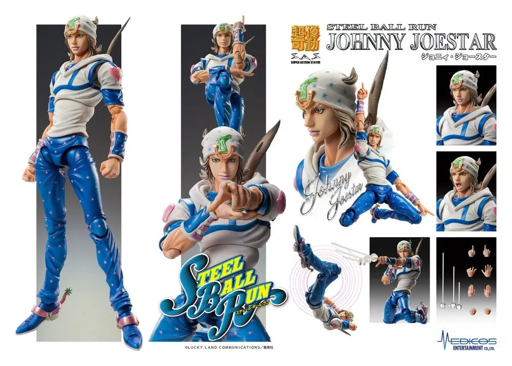 JoJo's Bizarre Adventure Part 7: Steel Ball Run Super Chozokado Action Action Figure Johnny Joestar 15 cm by Medicos Entertainment - JoJo´s Bizarre Adventure