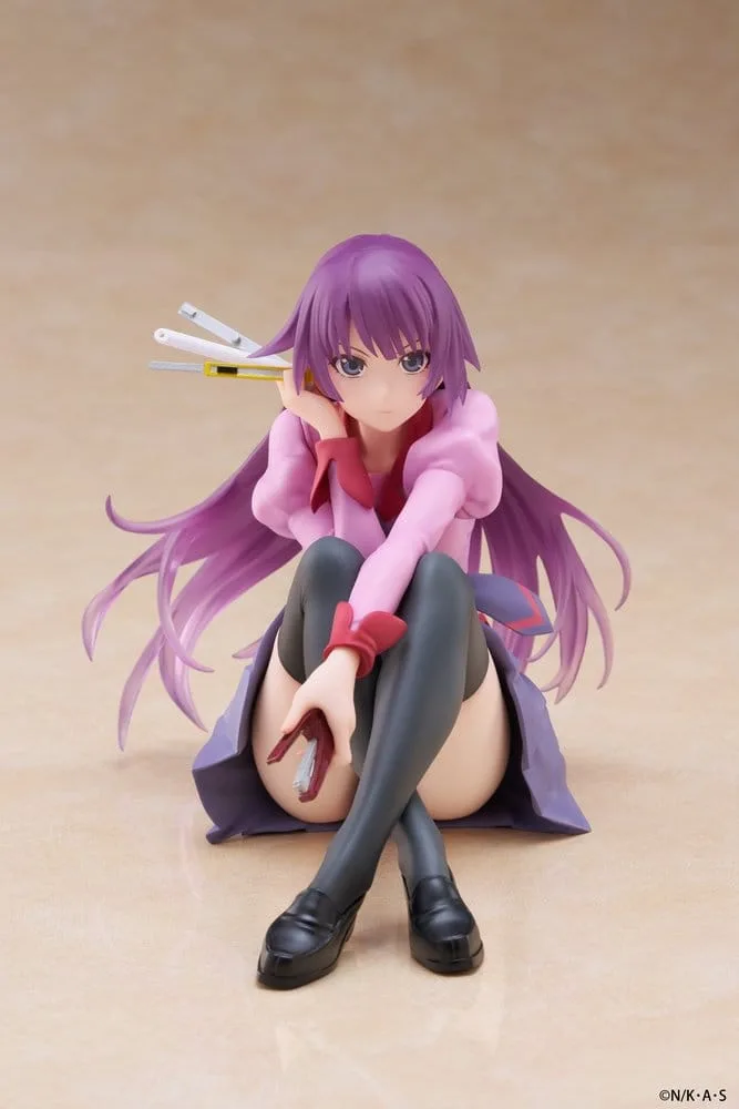 Monogatari PVC Statue Desktop Cute Figure Hitagi Senjougahara 13 cm by Taito Prize - Monogatari