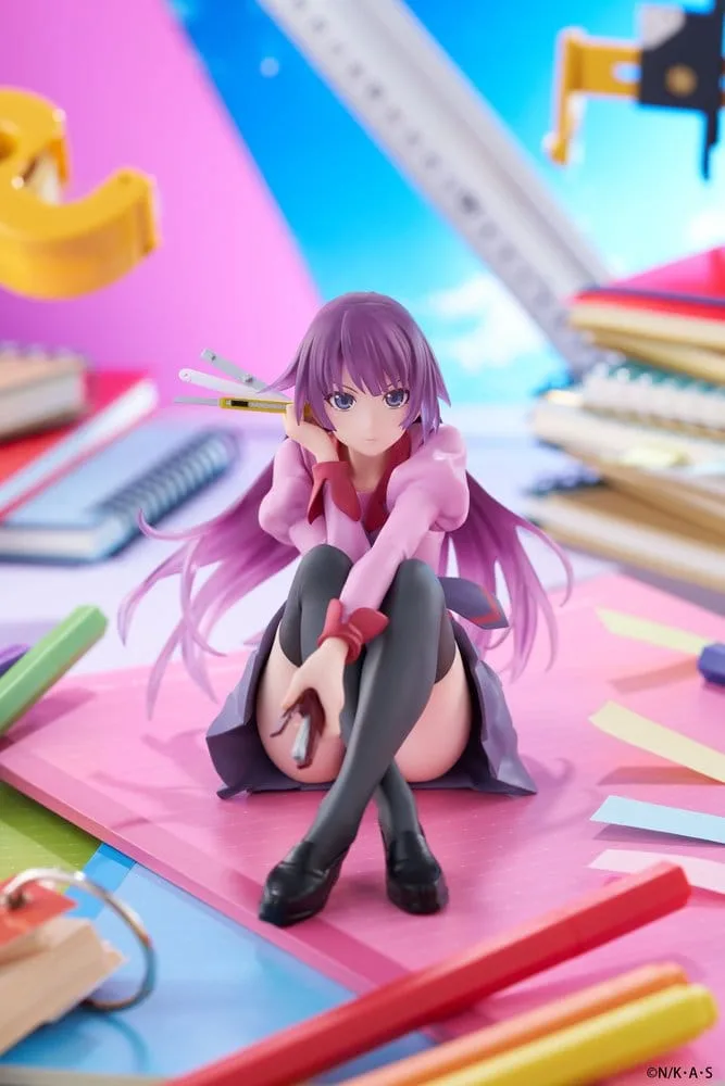 Monogatari PVC Statue Desktop Cute Figure Hitagi Senjougahara 13 cm by Taito Prize - Monogatari