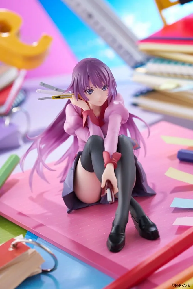 Monogatari PVC Statue Desktop Cute Figure Hitagi Senjougahara 13 cm by Taito Prize - Monogatari