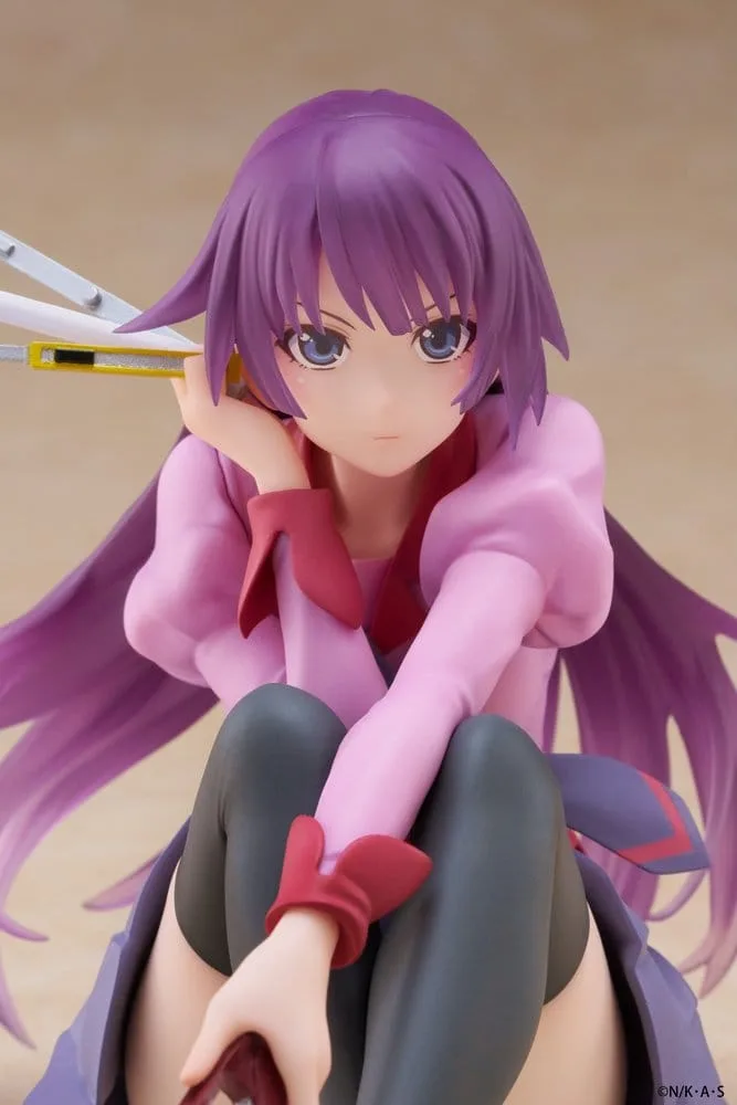 Monogatari PVC Statue Desktop Cute Figure Hitagi Senjougahara 13 cm by Taito Prize - Monogatari