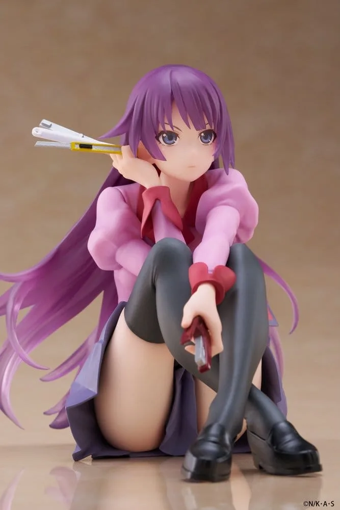 Monogatari PVC Statue Desktop Cute Figure Hitagi Senjougahara 13 cm by Taito Prize - Monogatari