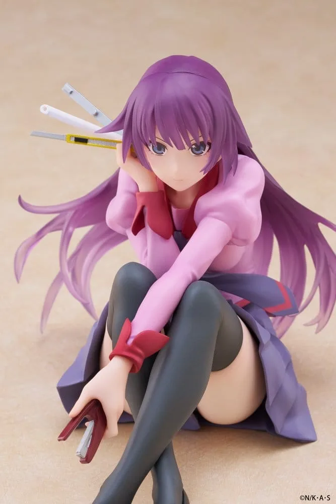 Monogatari PVC Statue Desktop Cute Figure Hitagi Senjougahara 13 cm by Taito Prize - Monogatari