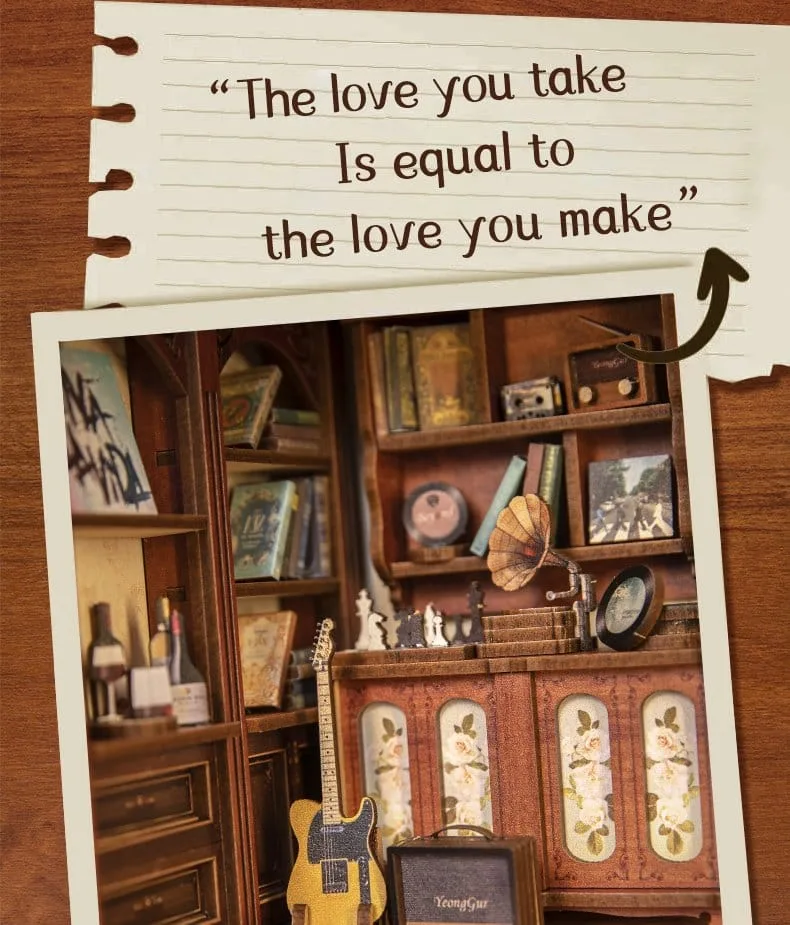 Book Nook The Secret Rhythm 23 x 11 cm by CuteBee - Other