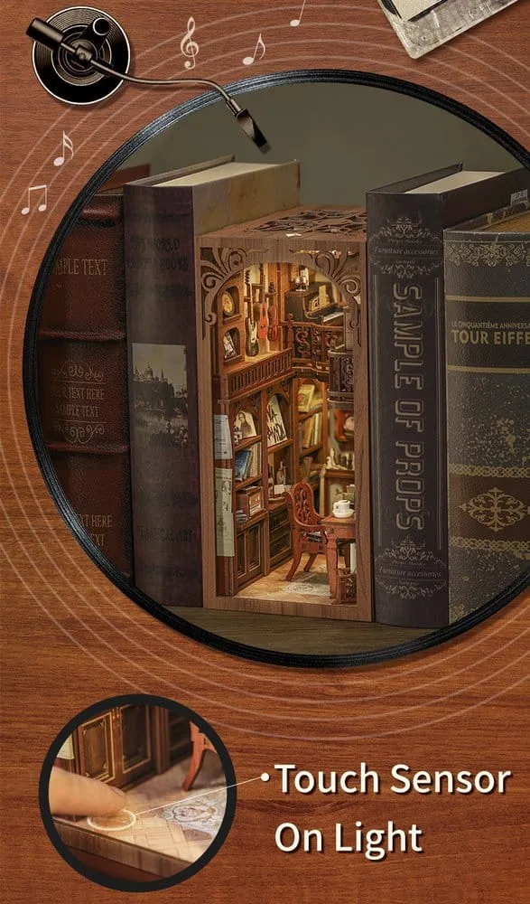 Book Nook The Secret Rhythm 23 x 11 cm by CuteBee - Other