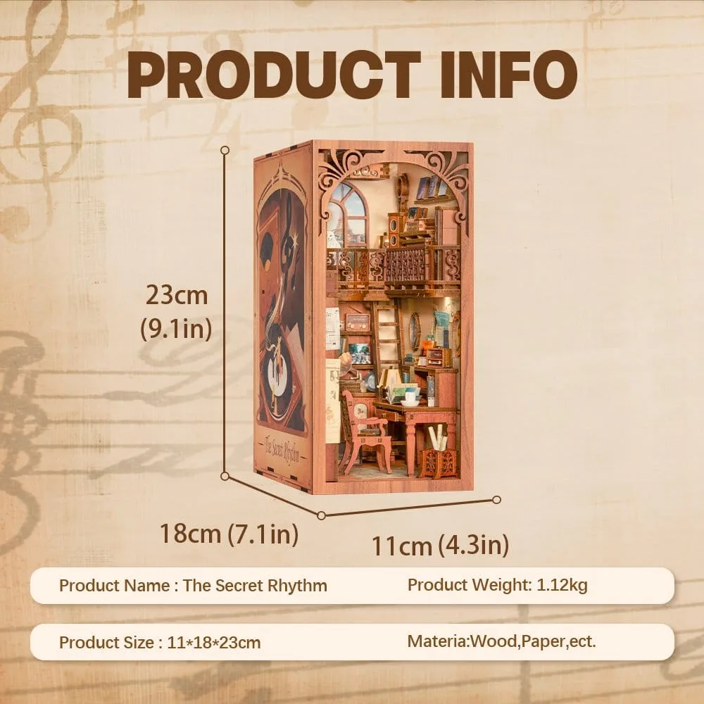 Book Nook The Secret Rhythm 23 x 11 cm by CuteBee - Other