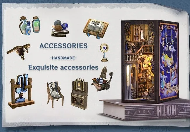 Book Nook Nebula Common Room 23 x 11 cm by CuteBee - Other