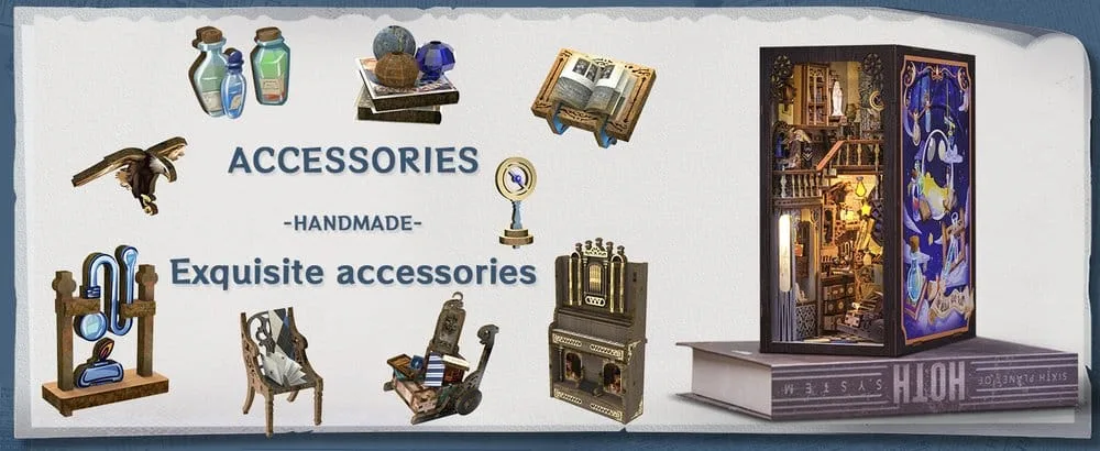 Book Nook Nebula Common Room 23 x 11 cm by CuteBee - Other