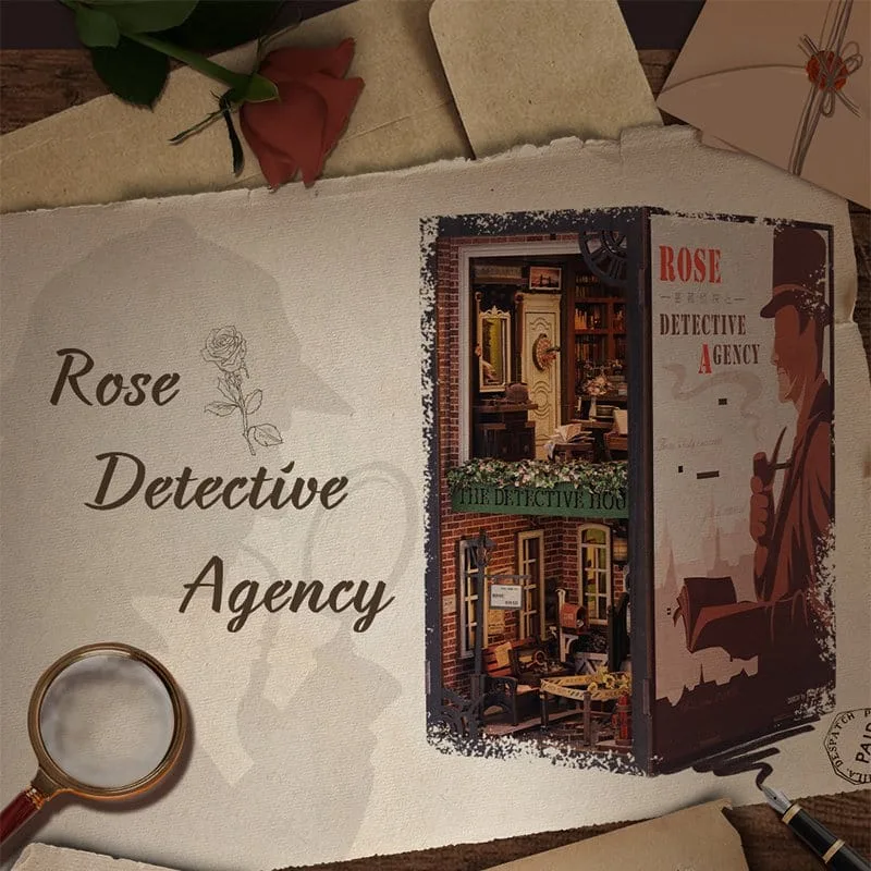 Book Nook Rose Detective Agency 23 x 11 cm by CuteBee - Other