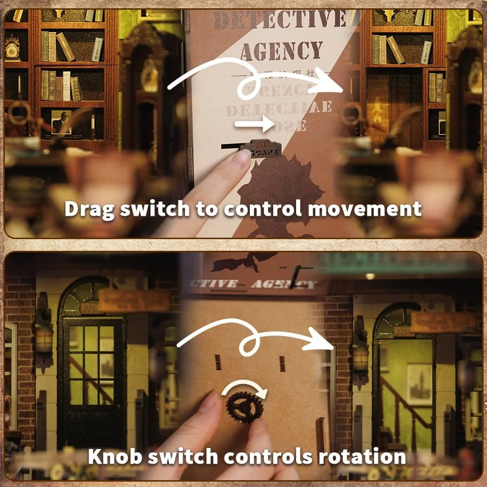 Book Nook Rose Detective Agency 23 x 11 cm by CuteBee - Other