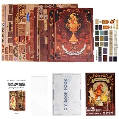 Book Nook Flame Common Room 23 x 11 cm by CuteBee - Other