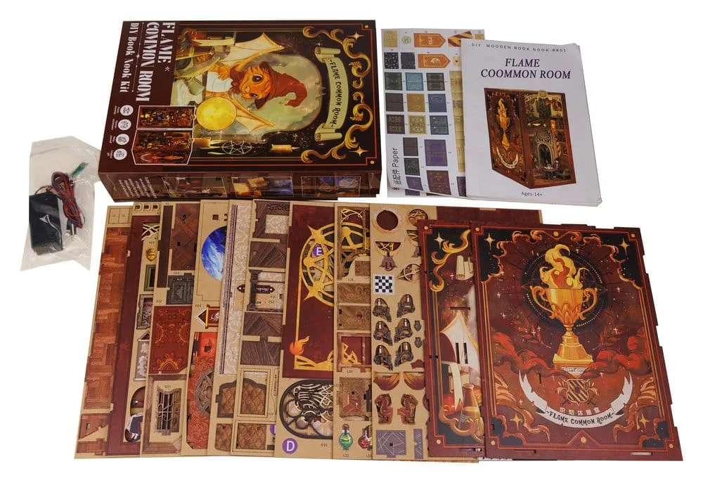 Book Nook Flame Common Room 23 x 11 cm by CuteBee - Other