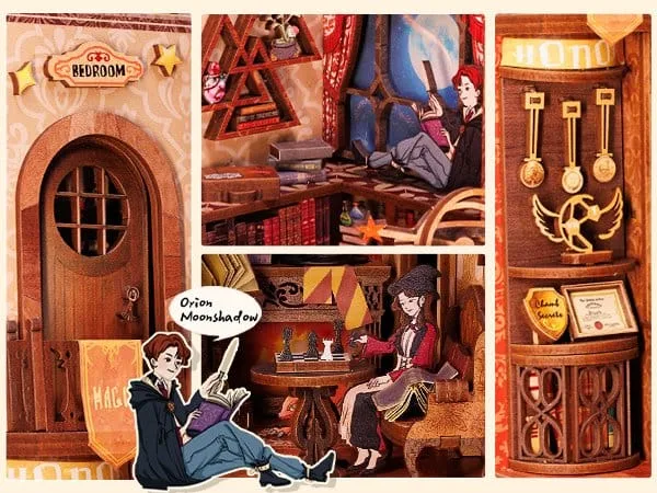 Book Nook Flame Common Room 23 x 11 cm by CuteBee - Other