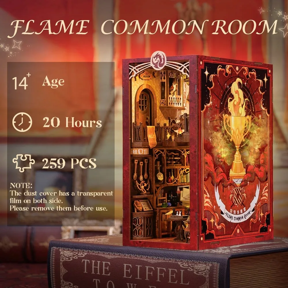 Book Nook Flame Common Room 23 x 11 cm by CuteBee - Other