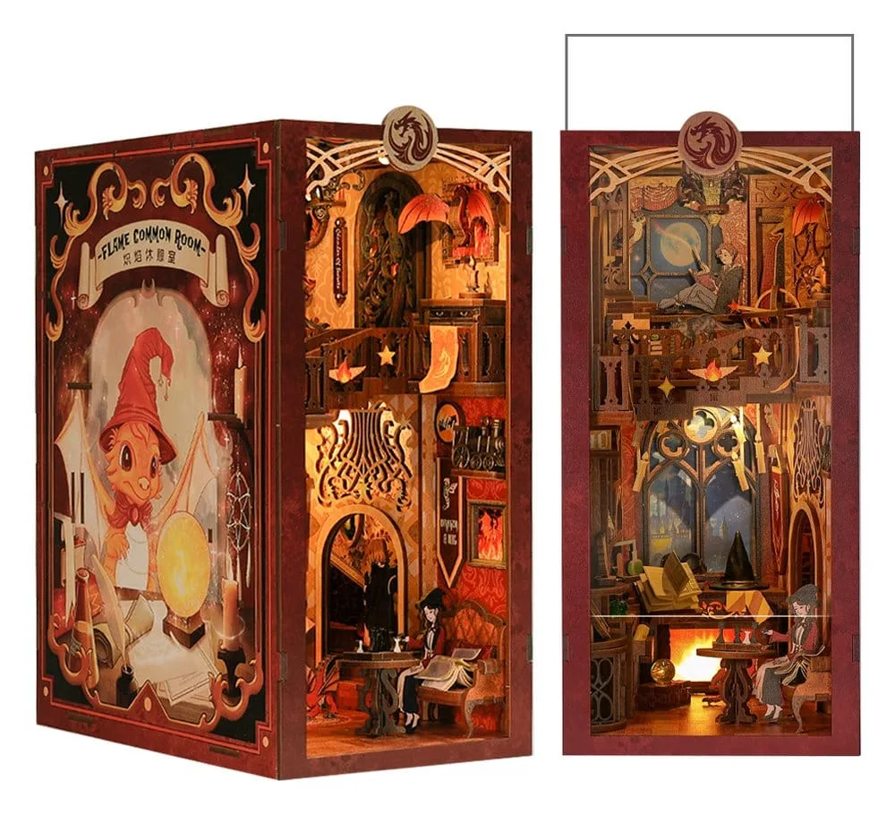 Book Nook Flame Common Room 23 x 11 cm by CuteBee - Other